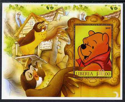 Liberia 2005 Pooh Bear perf s/sheet unmounted mint