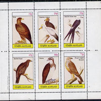 Staffa 1982 Birds of Prey #07 (Erne, Osprey, Kite etc) perf set of 6 values (15p to 75p) unmounted mint