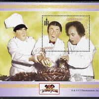 Mongolia 2001 The Three Stooges (Comedy series) perf m/sheet unmounted mint, SG MS 2946