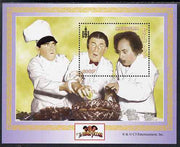 Mongolia 2001 The Three Stooges (Comedy series) perf m/sheet unmounted mint, SG MS 2946