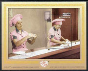 Mongolia 2001 I Love Lucy (TV Comedy series) perf m/sheet unmounted mint, SG MS 2944a