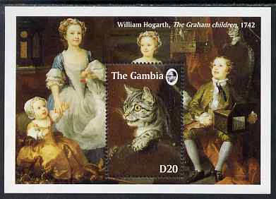 Gambia 1994 Paintings of Cats perf m/sheet (Hogath) unmounted mint, SG MS 1931a