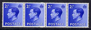 Great Britain 1936 KE8 2.5d coil-join strip of 4 unmounted mint