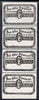 Cinderella - United States 1919 PO Dept 'Officially Sealed' label in vert strip of 4 with horiz perfs between doubled