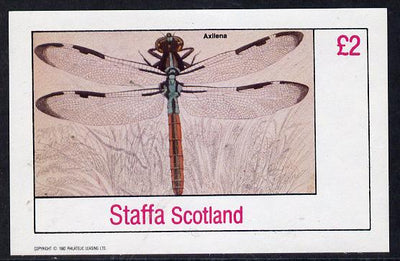 Staffa 1982 Insects (Axliena) imperf deluxe sheet (£2 value) unmounted mint