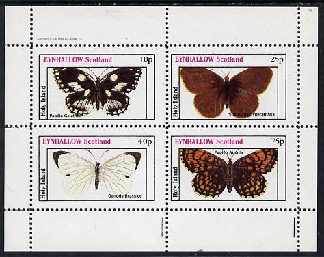 Eynhallow 1982 Butterflies (Papilio Galathea etc) perf,set of 4 values (10p to 75p) unmounted mint