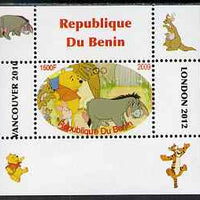 Benin 2009 Pooh Bear & Olympics #02 individual perf deluxe sheet unmounted mint. Note this item is privately produced and is offered purely on its thematic appeal