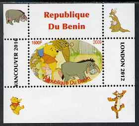 Benin 2009 Pooh Bear & Olympics #02 individual perf deluxe sheet unmounted mint. Note this item is privately produced and is offered purely on its thematic appeal