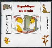 Benin 2009 Pooh Bear & Olympics #05 individual perf deluxe sheet unmounted mint. Note this item is privately produced and is offered purely on its thematic appeal