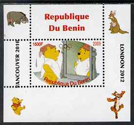 Benin 2009 Pooh Bear & Olympics #05 individual perf deluxe sheet unmounted mint. Note this item is privately produced and is offered purely on its thematic appeal