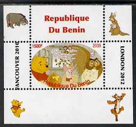 Benin 2009 Pooh Bear & Olympics #06 individual perf deluxe sheet unmounted mint. Note this item is privately produced and is offered purely on its thematic appeal