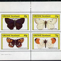 Grunay 1982 Butterflies (Thecla Quercus etc) perf,set of 4 values (10p to 75p) unmounted mint