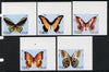 Sharjah 1972 Butterflies imperf set of 5 unmounted mint (Mi 1018-22B)