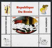 Benin 2009 Disney's 101 Dalmations & Olympics #02 individual perf deluxe sheet unmounted mint. Note this item is privately produced and is offered purely on its thematic appeal