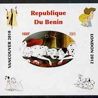 Benin 2009 Disney's 101 Dalmations & Olympics #02 individual imperf deluxe sheet unmounted mint. Note this item is privately produced and is offered purely on its thematic appeal