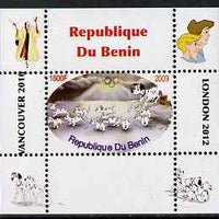 Benin 2009 Disney's 101 Dalmations & Olympics #06 individual perf deluxe sheet unmounted mint. Note this item is privately produced and is offered purely on its thematic appeal