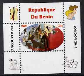 Benin 2009 Disney's 101 Dalmations & Olympics #07 individual perf deluxe sheet unmounted mint. Note this item is privately produced and is offered purely on its thematic appeal