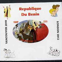 Benin 2009 Disney's 101 Dalmations & Olympics #07 individual imperf deluxe sheet unmounted mint. Note this item is privately produced and is offered purely on its thematic appeal