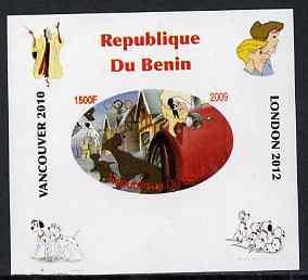 Benin 2009 Disney's 101 Dalmations & Olympics #07 individual imperf deluxe sheet unmounted mint. Note this item is privately produced and is offered purely on its thematic appeal