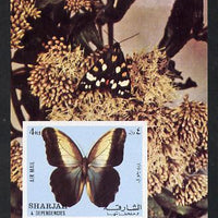 Sharjah 1972 Butterflies imperf m/sheet unmounted mint (Mi BL 118)