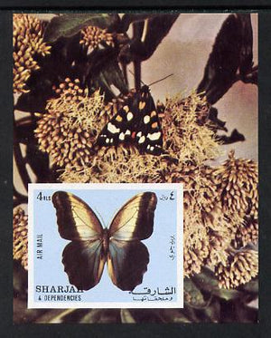 Sharjah 1972 Butterflies imperf m/sheet unmounted mint (Mi BL 118)
