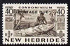 New Hebrides - English 1953 Postage Due 40c blackish-brown unmounted mint SG D14