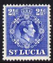 St Lucia 1938-48 KG6 2.5d ultramarine perf 14.5 x 14 unmounted mint SG 132