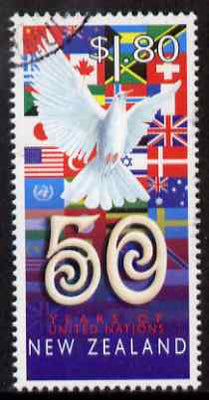 New Zealand 1995 50th Anniversary of United Nations fine used, SG 1942