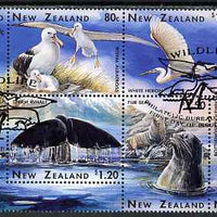 New Zealand 1996 Marine Wildlife perf se-tenant block of 6 fine used, SG 1992-97