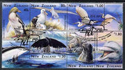 New Zealand 1996 Marine Wildlife perf se-tenant block of 6 fine used, SG 1992-97