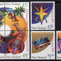 New Zealand 1991 Christmas perf set of 7 unmounted mint, SG 1628-34