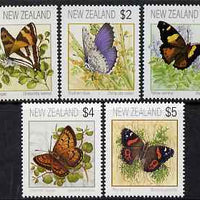 New Zealand 1991 Butterflies perf set of 5 unmounted mint, SG 1635-44