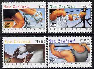 New Zealand 1992 Barcelona Olympic Games - 2nd issue perf set of 4 unmounted mint SG 1670-3