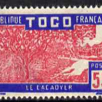 Togo 1924-38 Cocoa Trees 55c carmine & ultramarine unmounted mint, SG 75