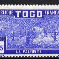 Togo 1924-38 Palm Trees 1f75 blue & ultramarine unmounted mint, SG 91