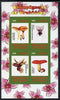 Congo 2009 Fungi & Orchids #2 imperf sheetlet containing 4 values unmounted mint