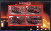 Congo 2009 Fire Engines imperf sheetlet containing 4 values unmounted mint