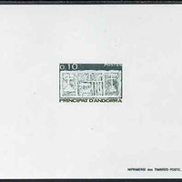 Andorra - French 1983-90 Early Coat of Arms 10c def Epreuves de luxe card in issued colours as SG F336