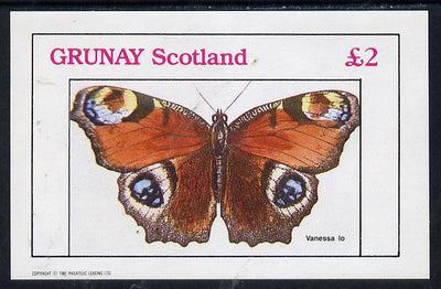 Grunay 1982 Butterflies (Vanessa Lo) imperf deluxe sheet (£2 value) unmounted mint