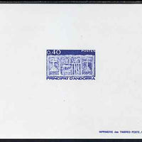 Andorra - French 1983-90 Early Coat of Arms 40c def Epreuves de luxe card in issued colours as SG F339