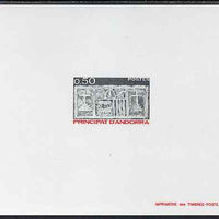 Andorra - French 1983-90 Early Coat of Arms 50c def Epreuves de luxe card in issued colours as SG F340