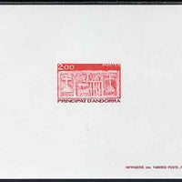 Andorra - French 1983-90 Early Coat of Arms 2f def Epreuves de luxe card in issued colours as SG F343