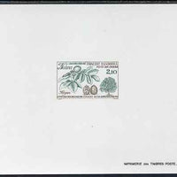 Andorra - French 1984 Nature Protection 2f10 Walnut Tree Epreuves de luxe card in issued colours as SG F361