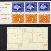 Netherlands 1974 Numeral & Juliana 2g booklet complete and fine SG SB77
