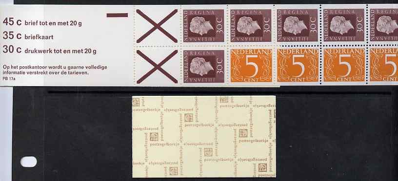 Netherlands 1974 Numeral & Juliana 2g booklet complete and fine SG SB78