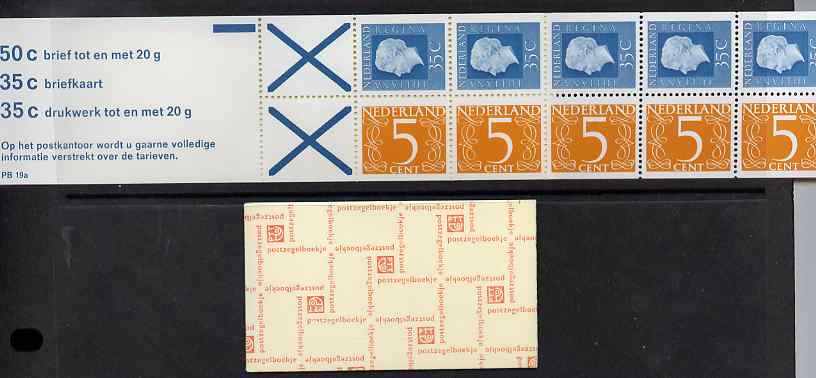 Netherlands 1975 Numeral & Juliana 2g booklet complete and fine SG SB79