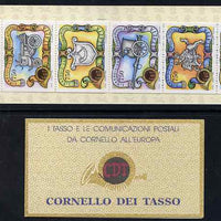 Italy1993 The Taxis Family in Postal History 3,750L booklet complete and fine SG SB9