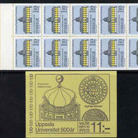 Sweden 1977 Uppsala University 11k booklet complete and fine, SG SB318