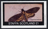 Staffa 1982 Bees (Hawkmoth) imperf souvenir sheet (£1 value) unmounted mint