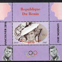 Benin 2009 Princess Diana, Kennedy & Olympics #07 individual perf deluxe sheet, unmounted mint. Note this item is privately produced and is offered purely on its thematic appeal